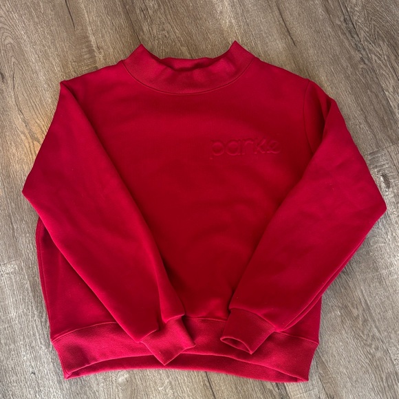 PARKE red mock neck s/m